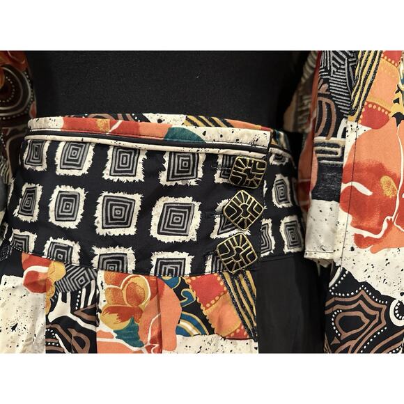 Componix Kimono and Skirt Art Deco Set Size Large/ 14 VINTAGE VTG - Picture 11 of 16
